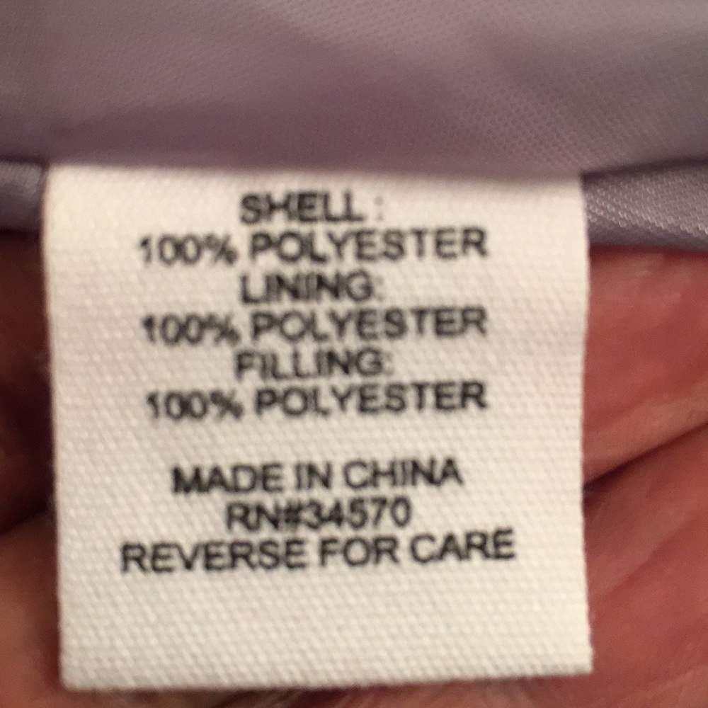 Forever Flower medium lavender puffer jacket  NWOT - Picture 6 of 7